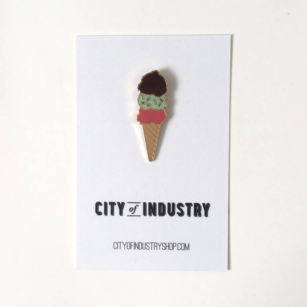 City of Industry - Wholesale Lapel Pin/Button - Ice Cream Pin (Last chance!)2