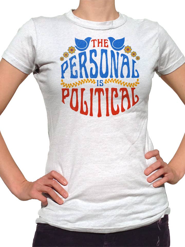 Women's The Personal is Political T-Shirt for wholesale by Boredwalk