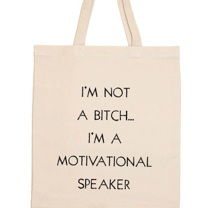 Not a Bitch Tote Bag for wholesale by Quippy Brand