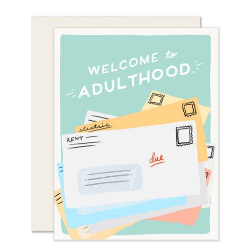 Slightly Stationery - Wholesale Congratulations Card - Welcome to Adulthood0