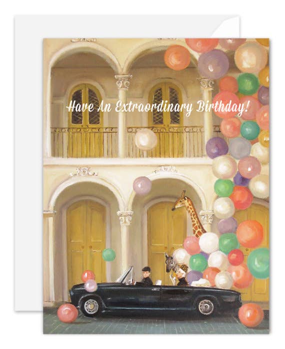 JANET HILL STUDIO - Wholesale Birthday Card - Old Town Birthday Card1