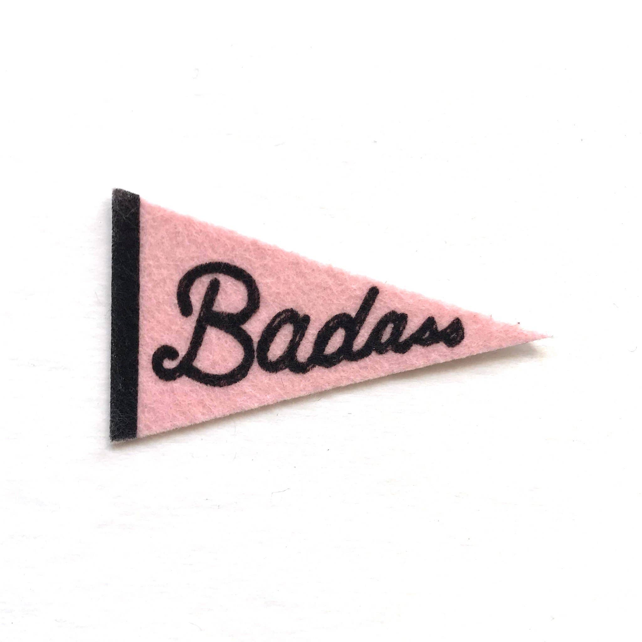Boss Dotty Paper Co. - Wholesale Sticker - Badass Felt Pennant Sticker | Handmade in Brooklyn