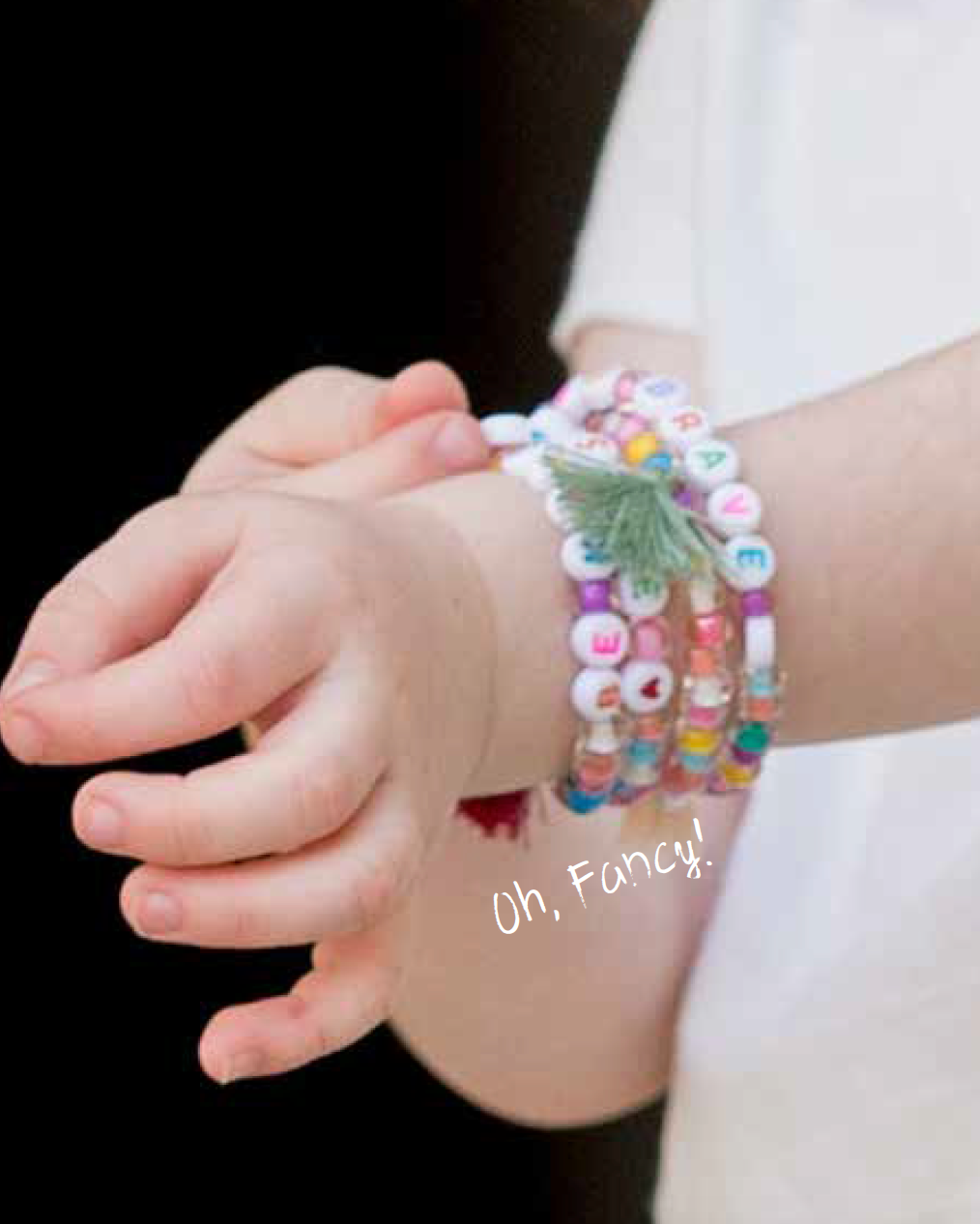 Sadie’s Moon - Wholesale Beaded Bracelet - Kids - Handmade USA Good Vibes Kids  Stretch Bracelet1