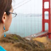 Sundrop Jewelry - Wholesale Dangle Earrings - Gemini Glass Teardrop Earrings1