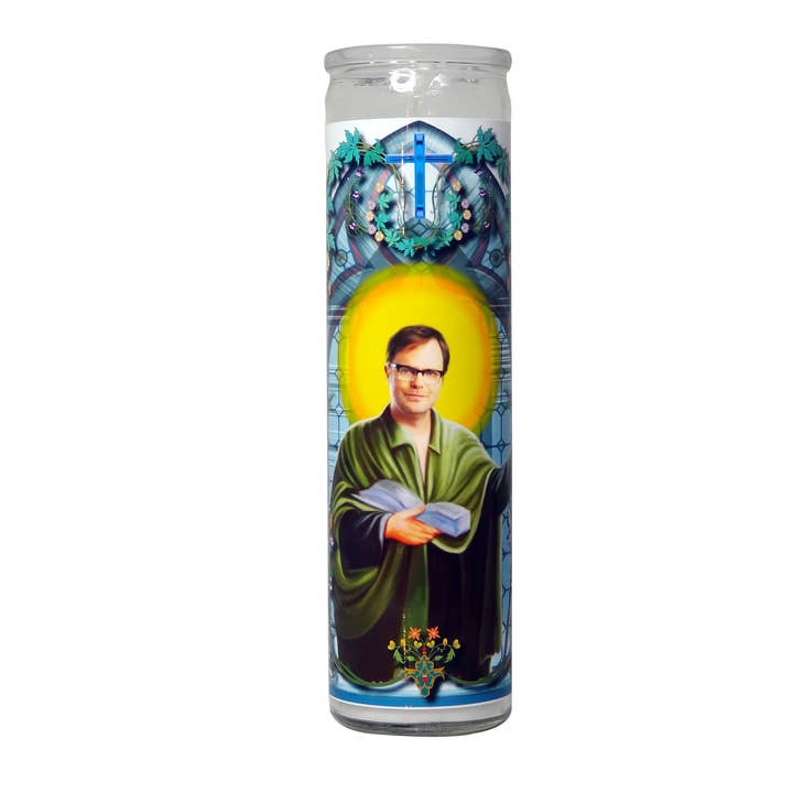 Dwight Schrute Celebrity Prayer Candle - The Office for wholesale by Calm Down Caren