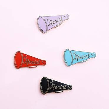 Resist Enamel Pin for wholesale by Made Au Gold