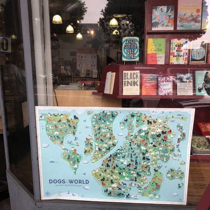 Lili Chin Art - Wholesale Poster - 36'' x 24'' Dogs of the World Map Poster2