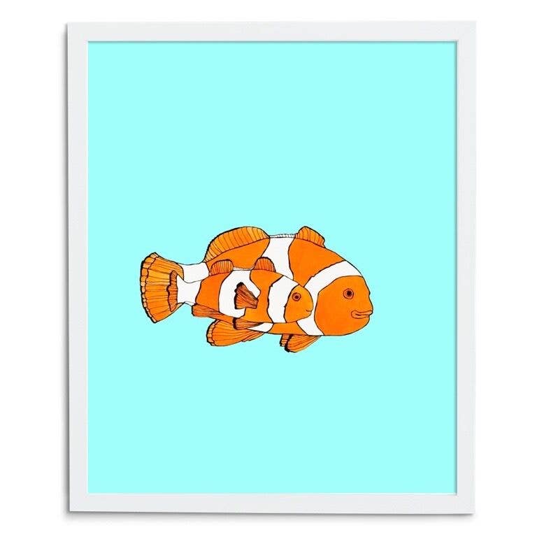 Wee Wild Ones - Vendita all'ingrosso Stampa artistica - Stampe di pesce pagliaccio 8» x 25,4 cm0