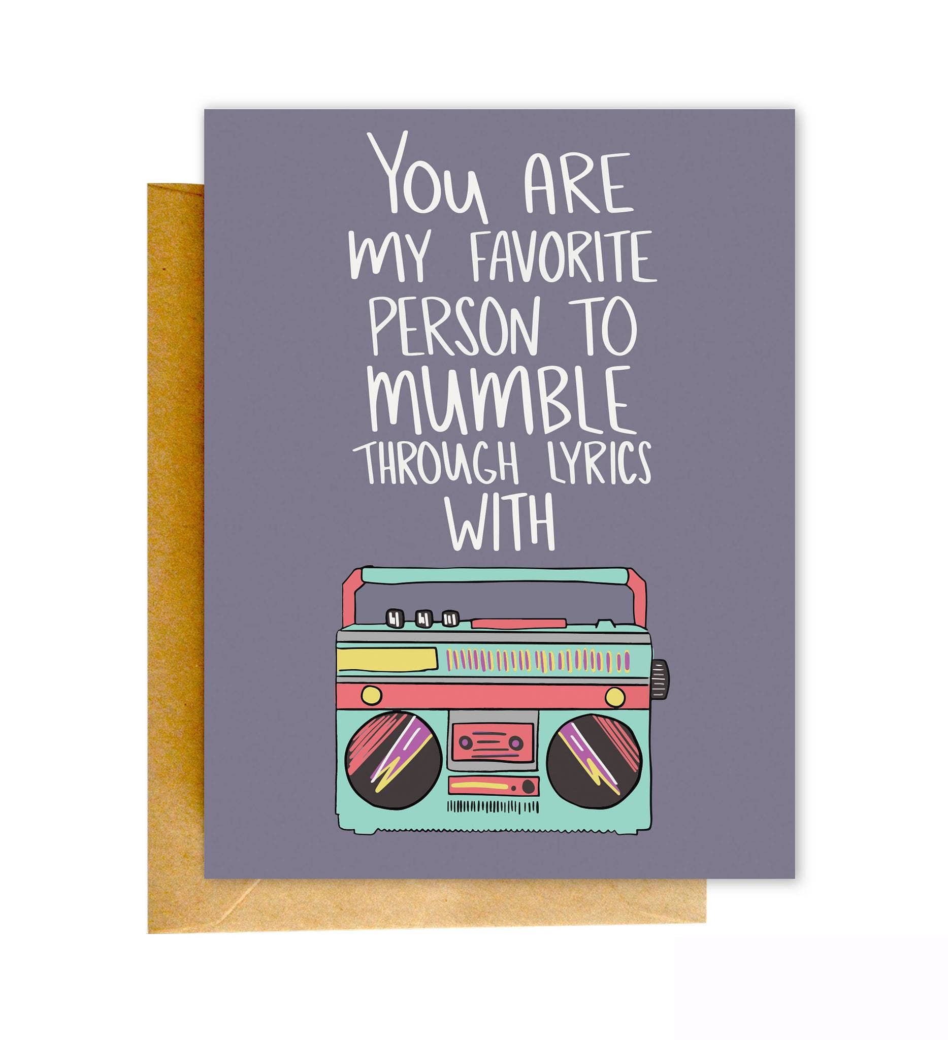 Knotty Cards - Wholesale Friendship Card - Mumble Lyrics0