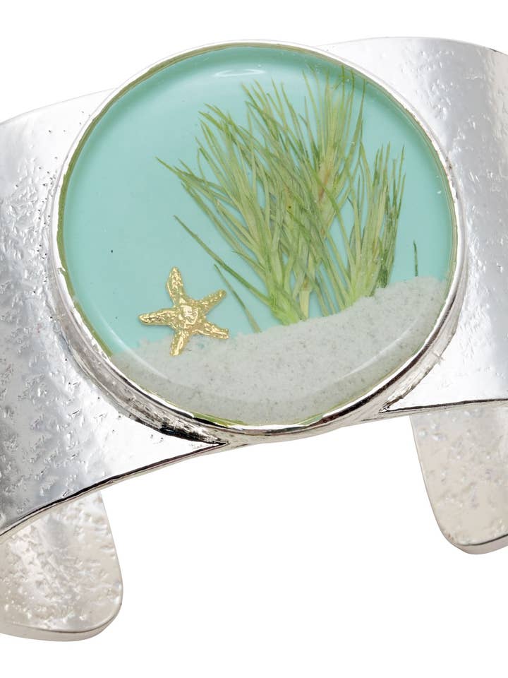 Sand Dune Silver Large Round Cuff for wholesale by Shari Dixon