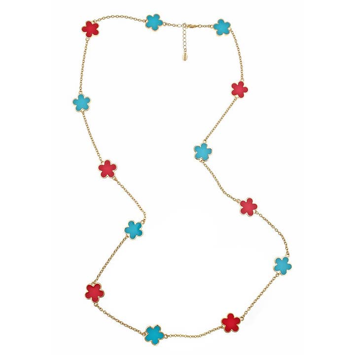 VENTE - Long Collier Chloe Bicolore pour la vente par Fornash