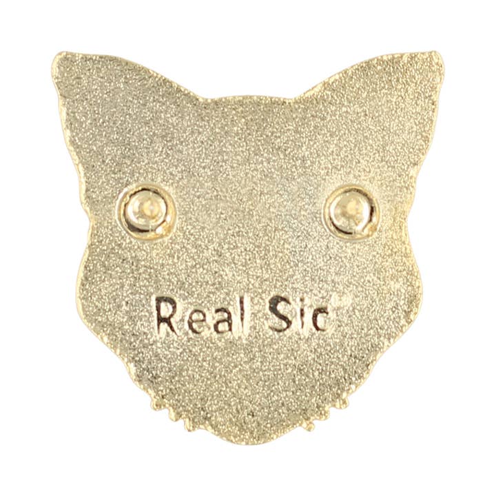 Real Sic - Wholesale Reversspeld/knoop - Luna The Black Cat Kitty Halloween Heksenkat Emaille Pin1