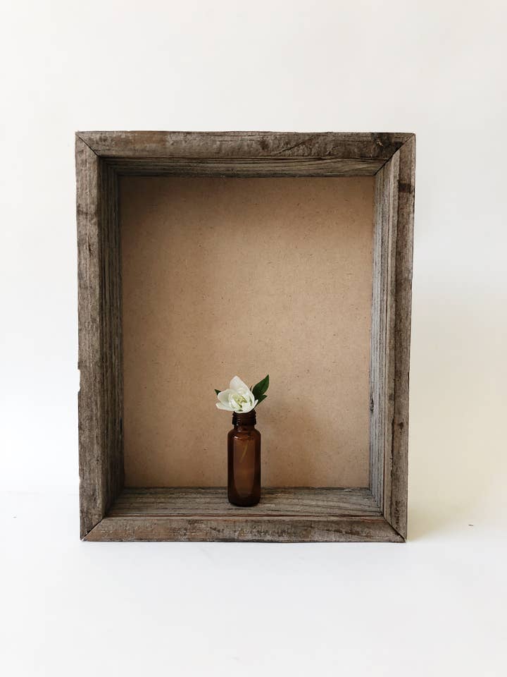 Reclaimed Wood Shadow Box Picture Frame 8x10 for wholesale by Alibi Interiors