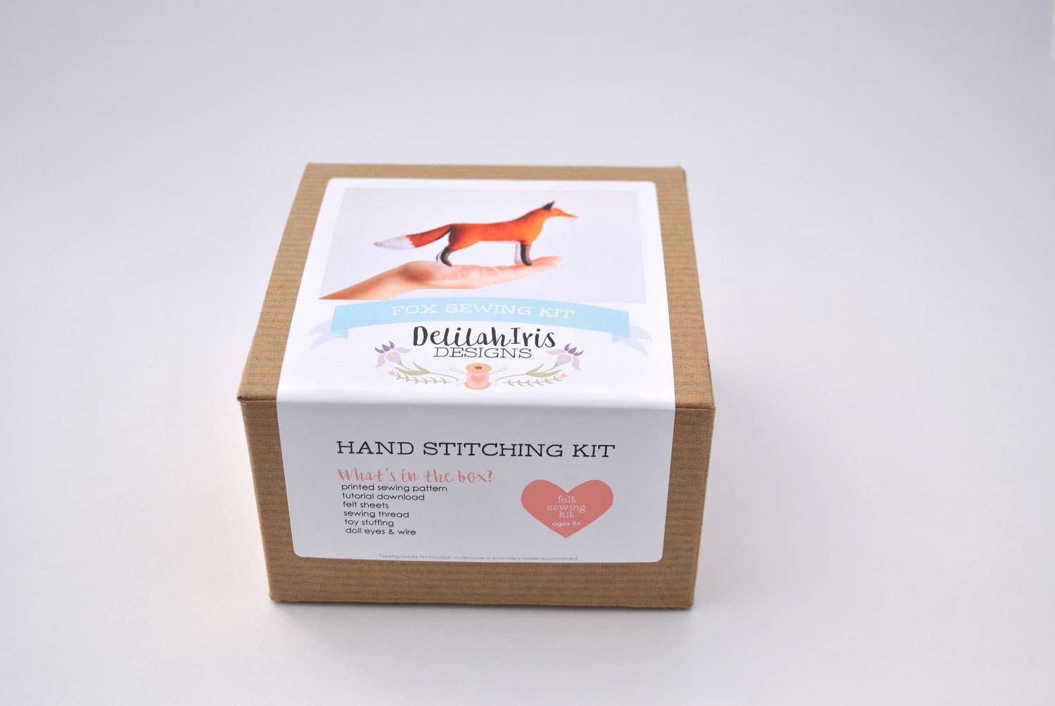 DelilahIris Designs – wholesale Sömnadskit – Felt Fox Fylld Djur-gör-det-själv-sömnadssats - unik gåva!3