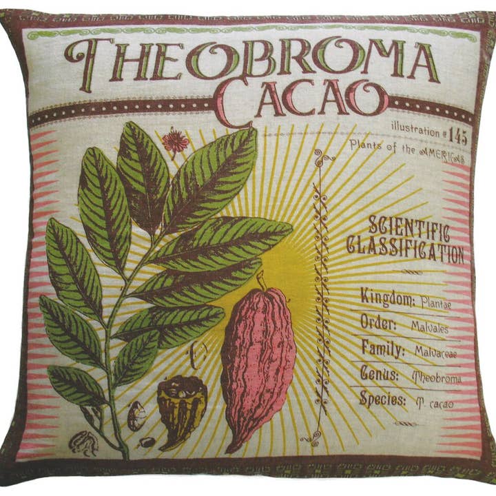 Botanica Theobroma Pillow 20" x 20" for wholesale by Rhadi Living
