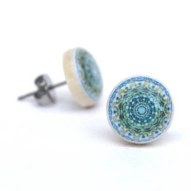 Light Blue Boho Studs for wholesale by Starlight Woods