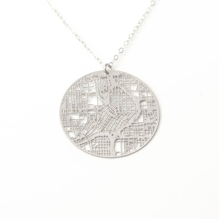 Etiqueta para perro Atlanta - Plata para venta al por mayor de Aminimal