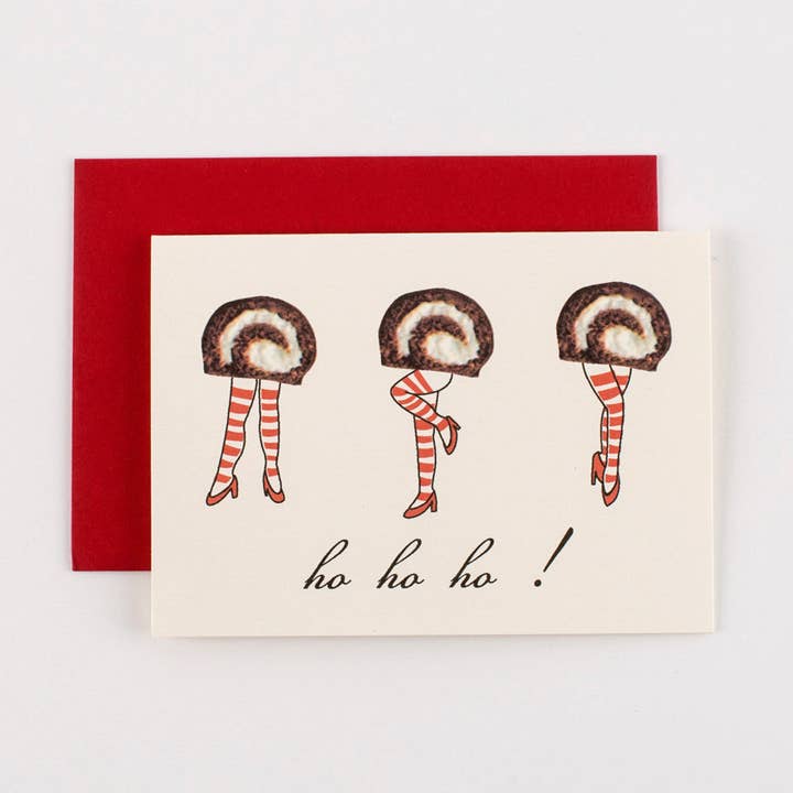 Ho Ho Ho Donuts Christmas Greeting Cards for wholesale by ILOOTPAPERIE