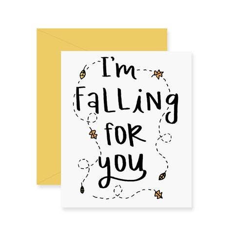 Fresh Out of Ink - Wholesale Love Card - I'm Falling For You Greeting Card0