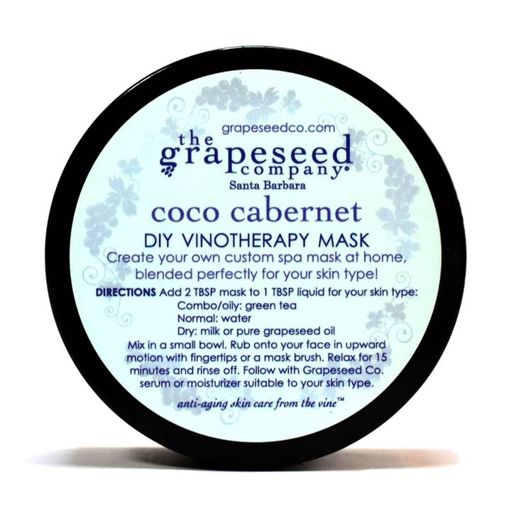 Coco Cabernet DIY Vinotherapy Mask for wholesale by The Grapeseed Company