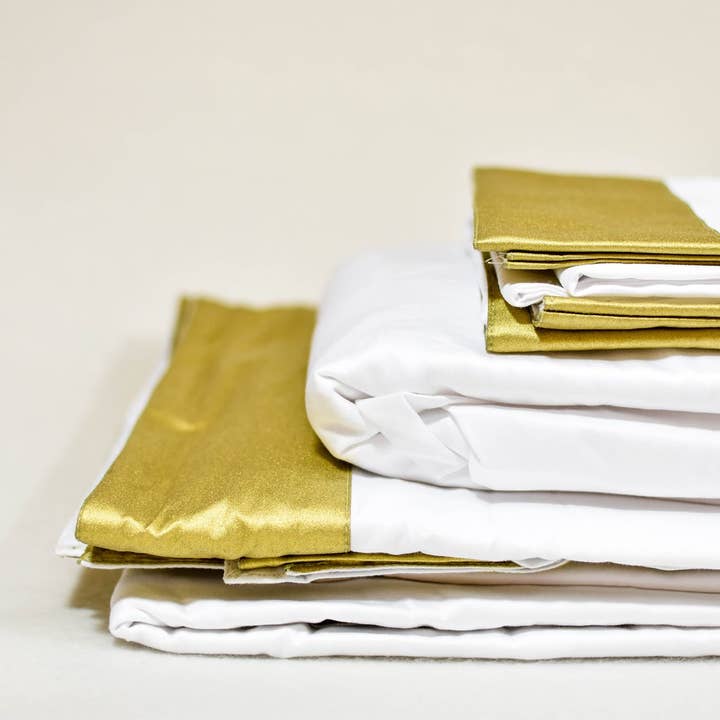 Classic Sheet Set in Gold - Queen for wholesale by Caché district