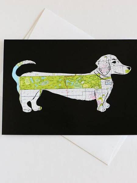 Cartão Golden Gate Bark Dog por atacado de Granny Panty Designs