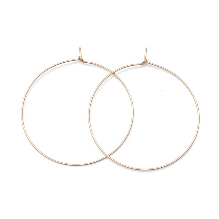 Thin Gold Hoop Earrings for wholesale by Reija Eden Jewelry