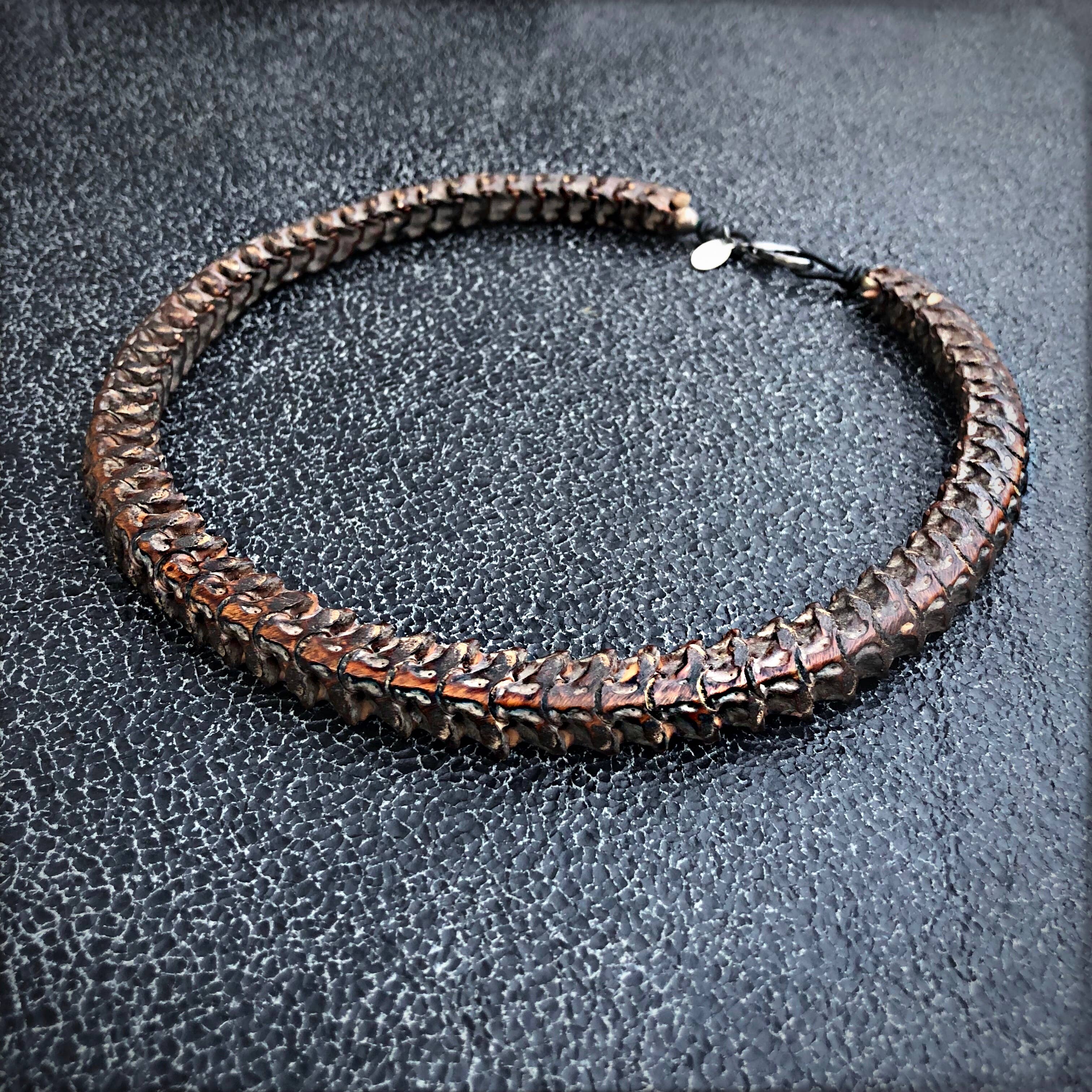 ASTALI - Wholesale Choker/Collar - Snake Vertebrae Choker, Real Vintage African Snake Bones2