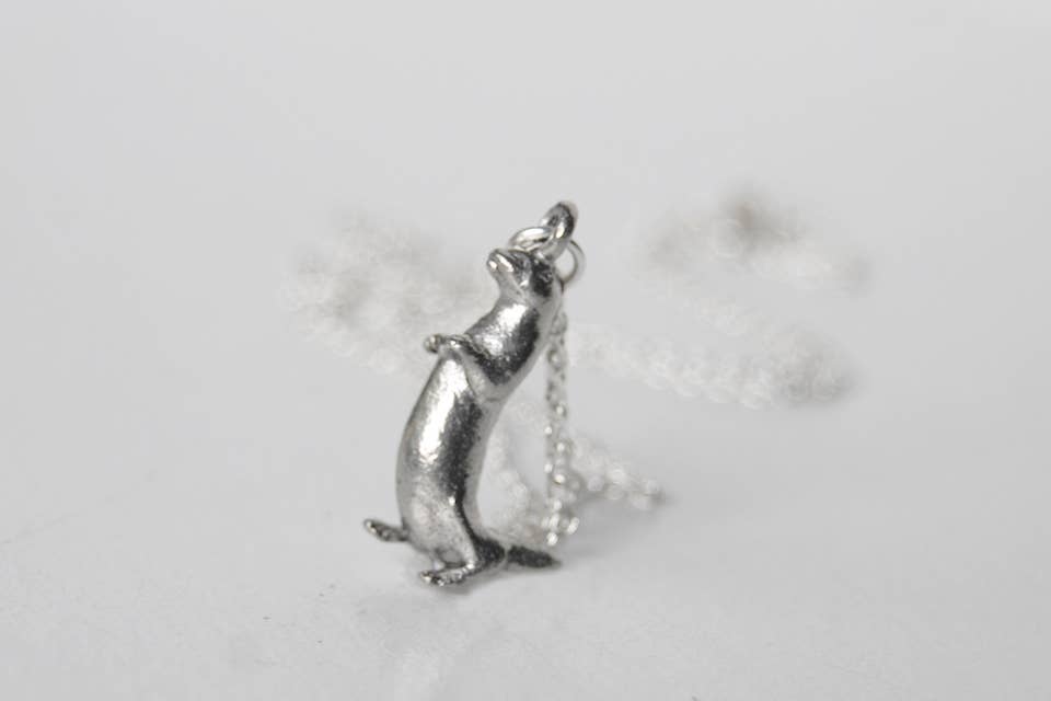 Enchanted Leaves - Wholesale Pendant/Charm Necklace - 18" River Otter Necklace6