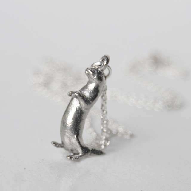 Enchanted Leaves - Wholesale Pendant/Charm Necklace - 18" River Otter Necklace6