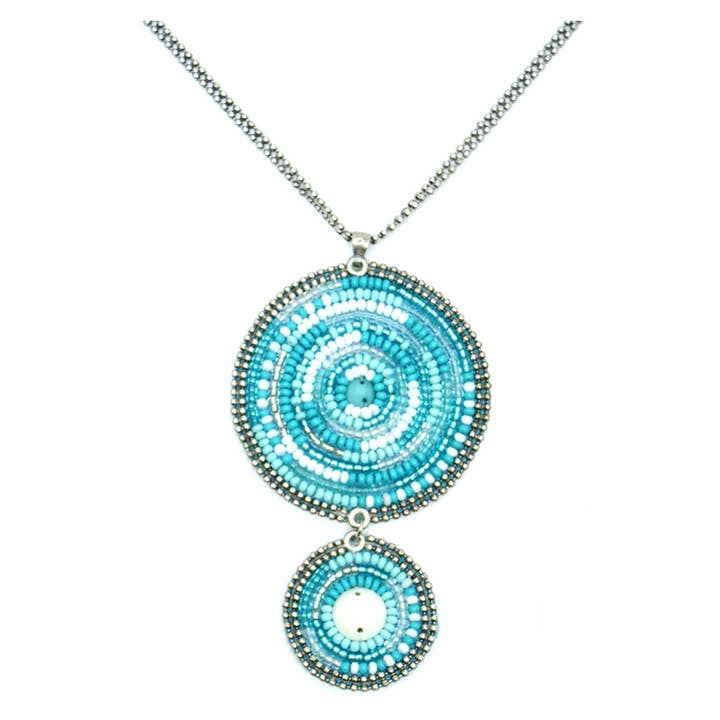 Halsband med fröpärlor _ 2 cirkel 2 cirkel i havet för wholesale av Erik & Mike