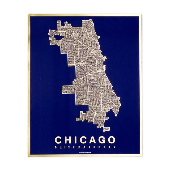 Native Maps - Wholesale Art Print - Gold Foil Prints