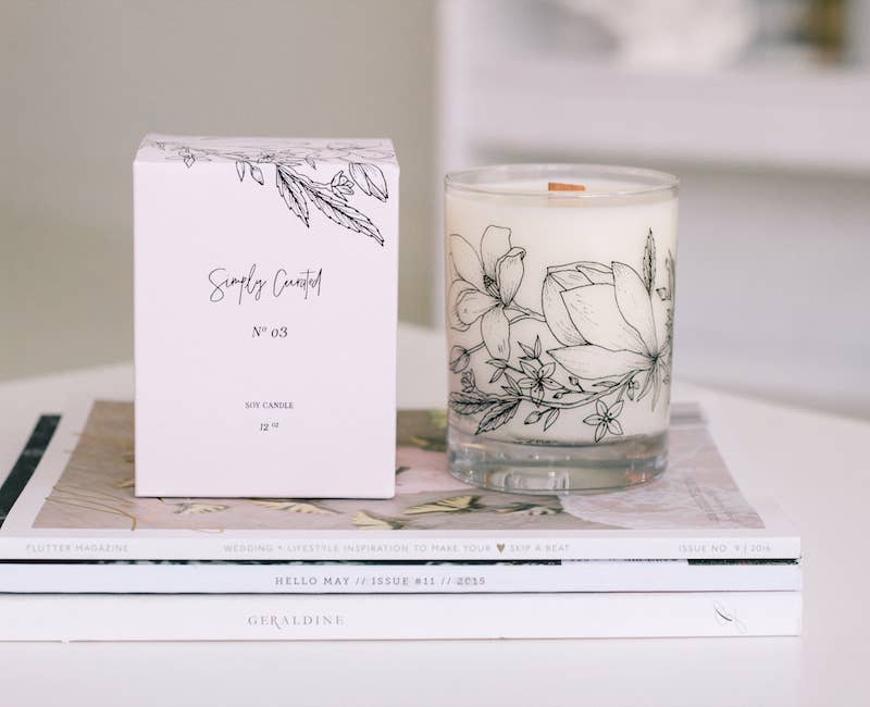 Simply Curated - Wholesale Jar/Filled Candle - No. 03 - Botanical Soy Candles7