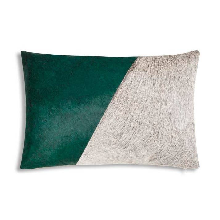 Ember Multicolored Hairon Hide Lumbar Pillow for wholesale by Cloud 9 Design