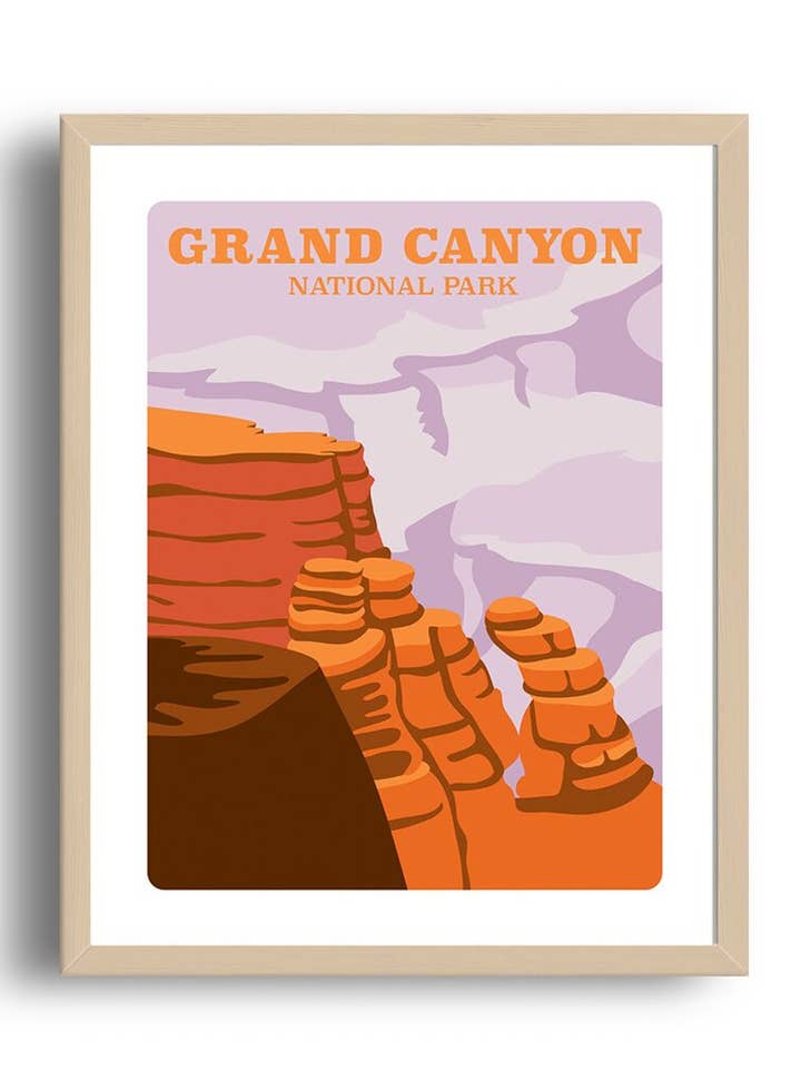 Grand Canyon Art Print 8 x 10 inches for wholesale by The Imagination Spot