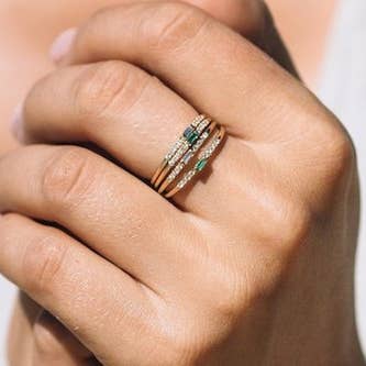 Diamond Baguette Ring for wholesale by Love Me Knots Hawaii