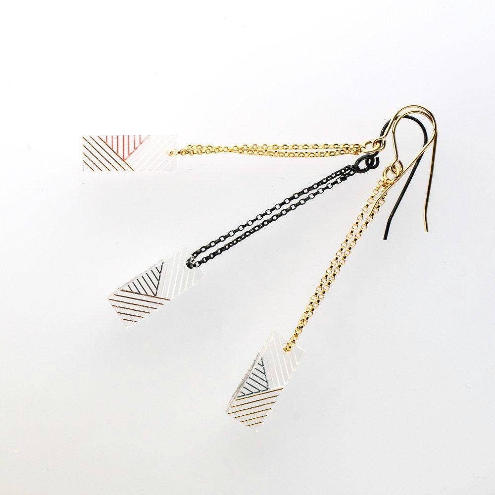 Bird of Virtue - Wholesale Dangle Earrings - Oda Earrings · Rectangular Drop Dangle Duster Earring1