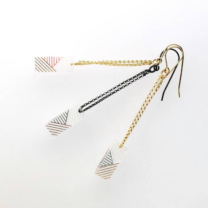 Bird of Virtue - Wholesale Dangle Earrings - Oda Earrings · Rectangular Drop Dangle Duster Earring1