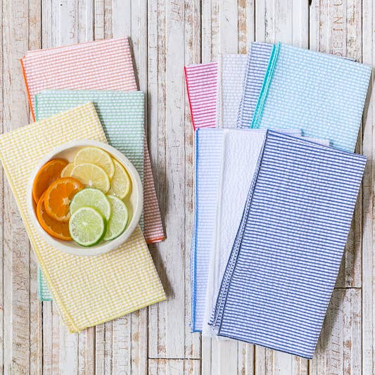 Dot and Army – Großhandel Papier- & Stoffserviette – Seersucker Everyday Servietten, 4er-Set