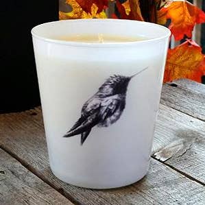 Hummingbird Soy Coconut Blend Candle for wholesale by Laguna Candles LLC