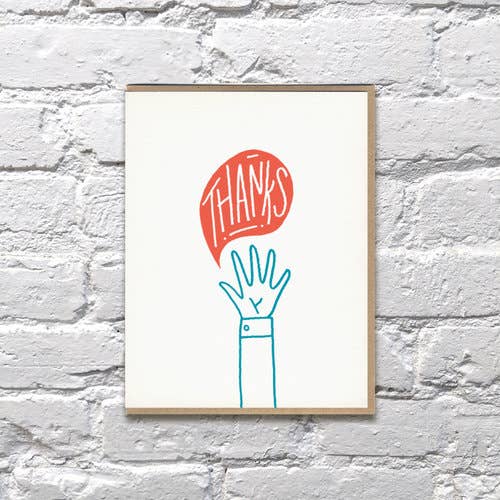 Bench Pressed - Wholesale Thank You Card - Thanks Hand Card0