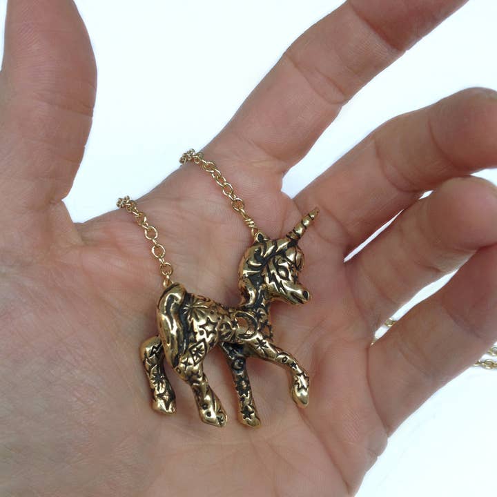 Anomaly Jewelry - Wholesale Pendant/Charm Necklace - Tattooed Unicorn Necklace4