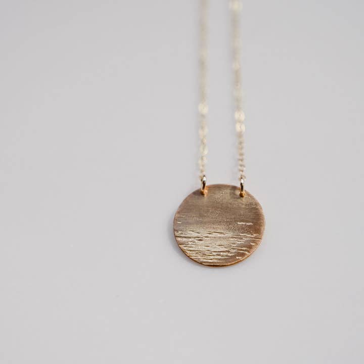 Gold Moon Necklace for wholesale by Devi Arts Collective
