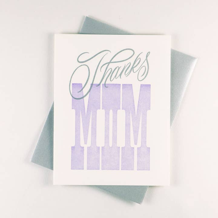 Blocco di carte per la festa della mamma stampato a mano per la vendita all'ingrosso da parte di Loyal Supply Co.