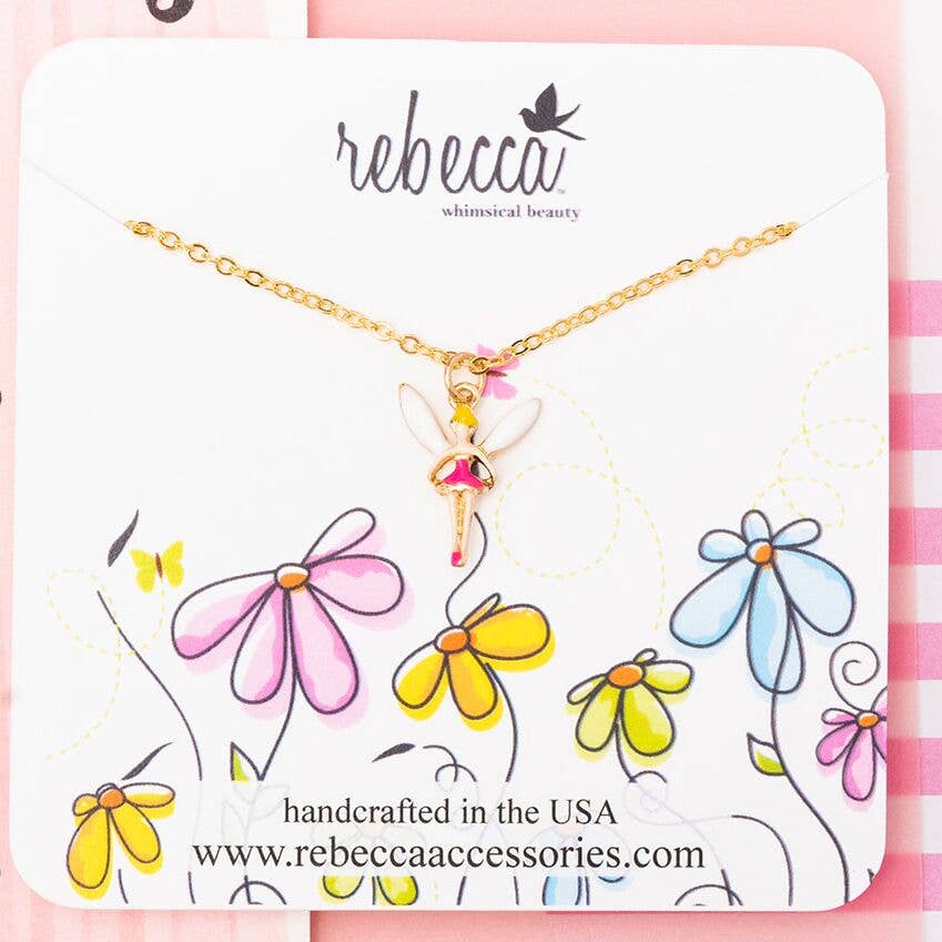 Rebecca Accessories LLC – wholesale Kids necklace – Kids – Fairy Enamel Charm Pendant Necklace Mystical Children's Gift3