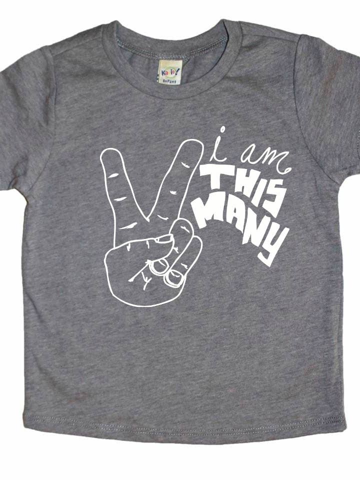 I am This Many Tee- Two for wholesale by Happy Kids Co.