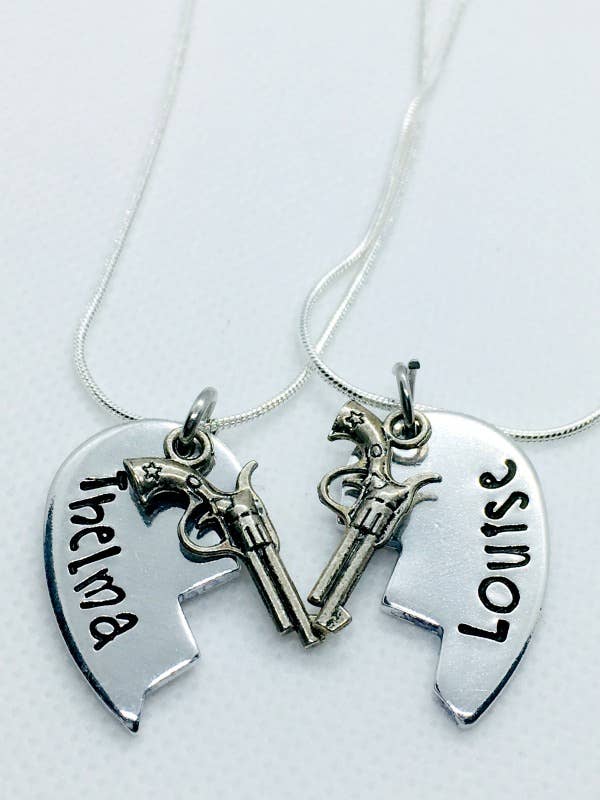 Me and My Sweet Pea - Wholesale Pendant/Charm Necklace - Thelma & Louise necklaces0