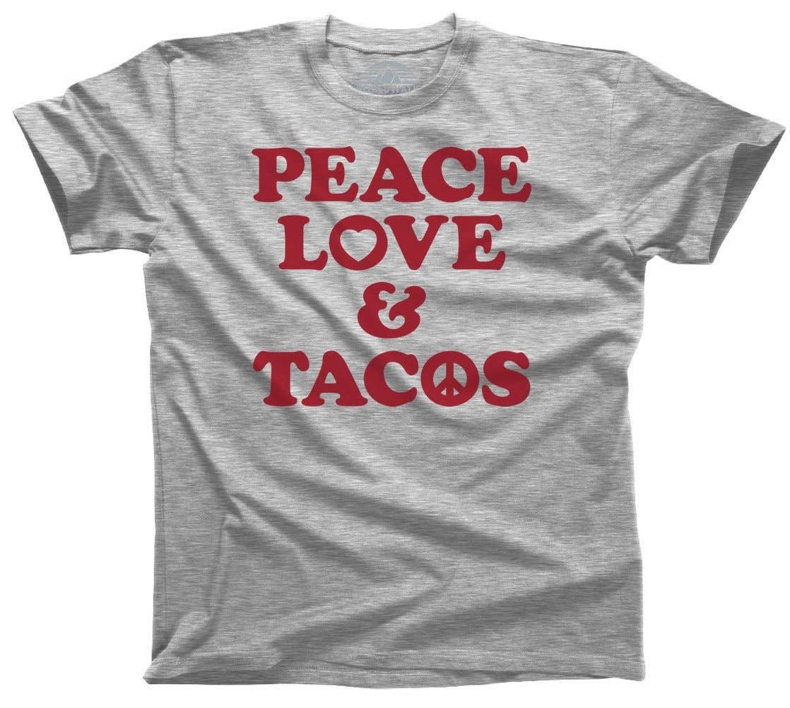 Boredwalk - Wholesale Screen Printed T-Shirt - Men's - Men's Peace Love and Tacos T-Shirt6
