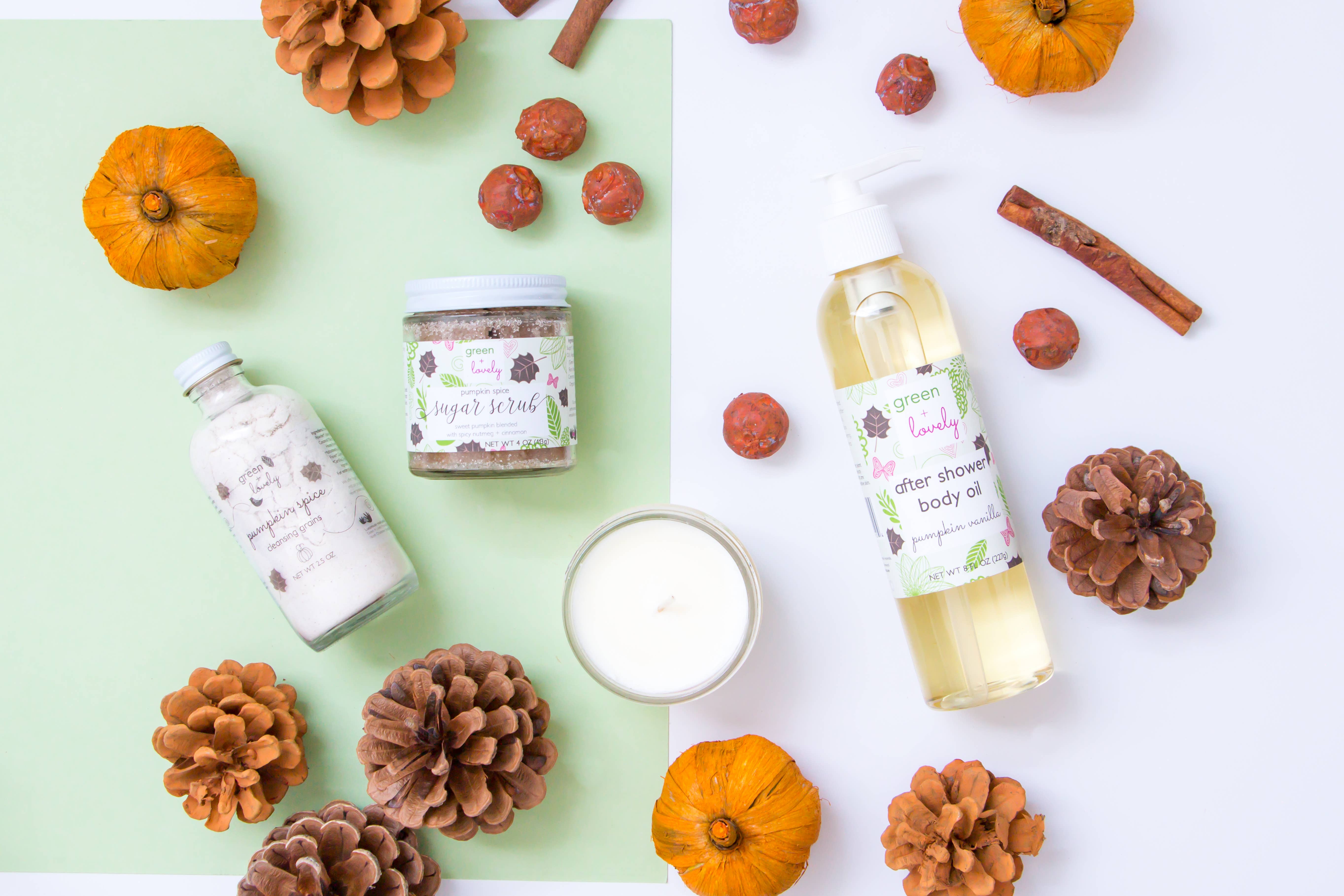 green + lovely - Wholesale Bath/Body Oil - PUMPKIN VANILLA After Shower Dry Body Oil - Mineral Oil Free2