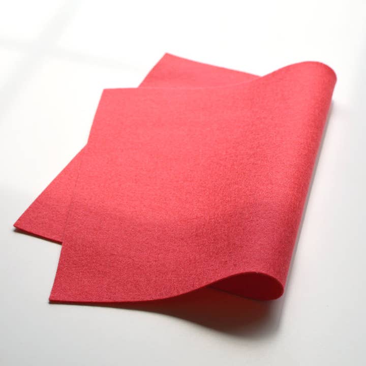 100% Strawberry Wool Felt for wholesale by Eva Blake’s Makery